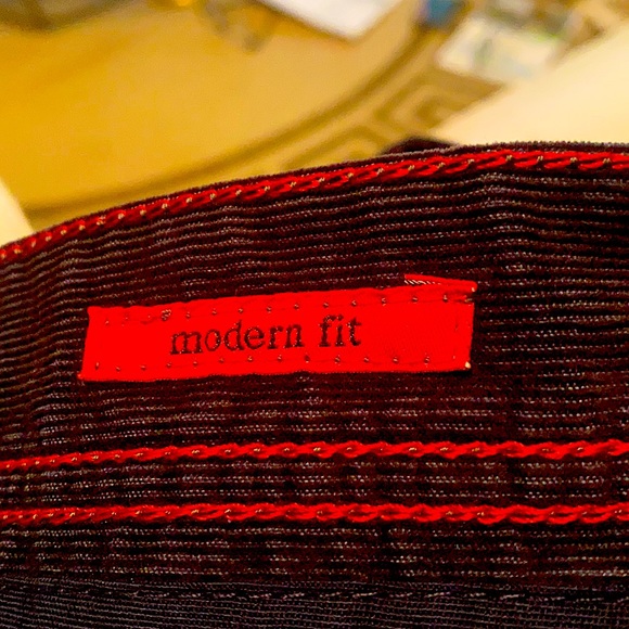 Alberto Stone Modern Fit Bicolour Corduroy 35x36 Men’s Pants Navy - Picture 5 of 6